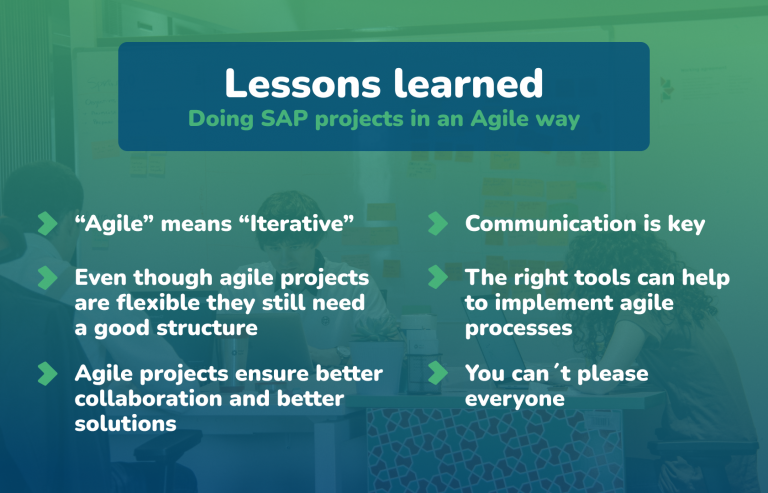 Lessons learned - Agile SAP