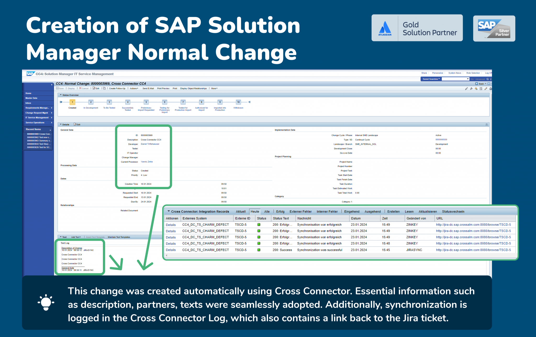 Creation of SAP Solution Manager Normal Change Normal Change
