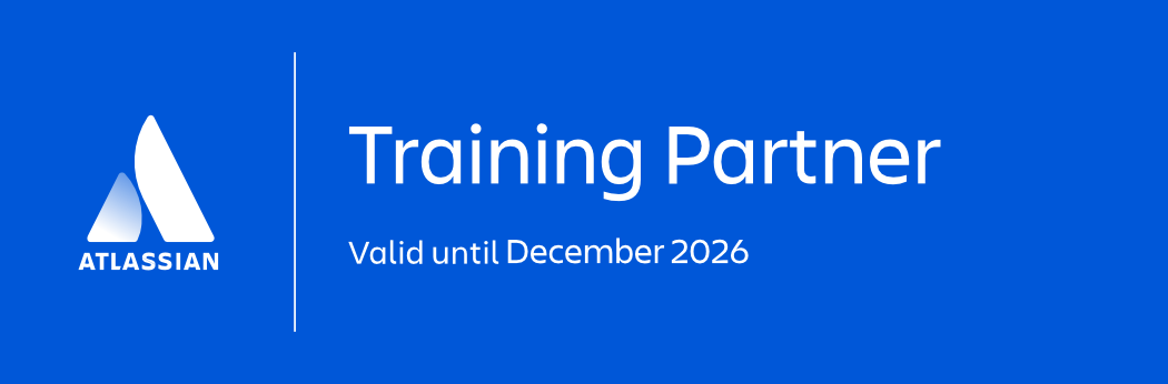 Cross ALM ist offizieller Atlassian Training Partner, zertifiziert bis Dezember 2026.